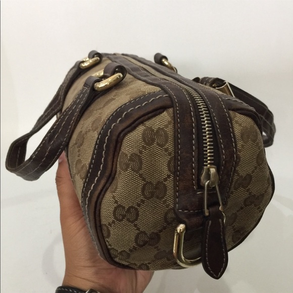 Gucci ebony monogram Mini Duchessa Boston Bag - Picture 6 of 15